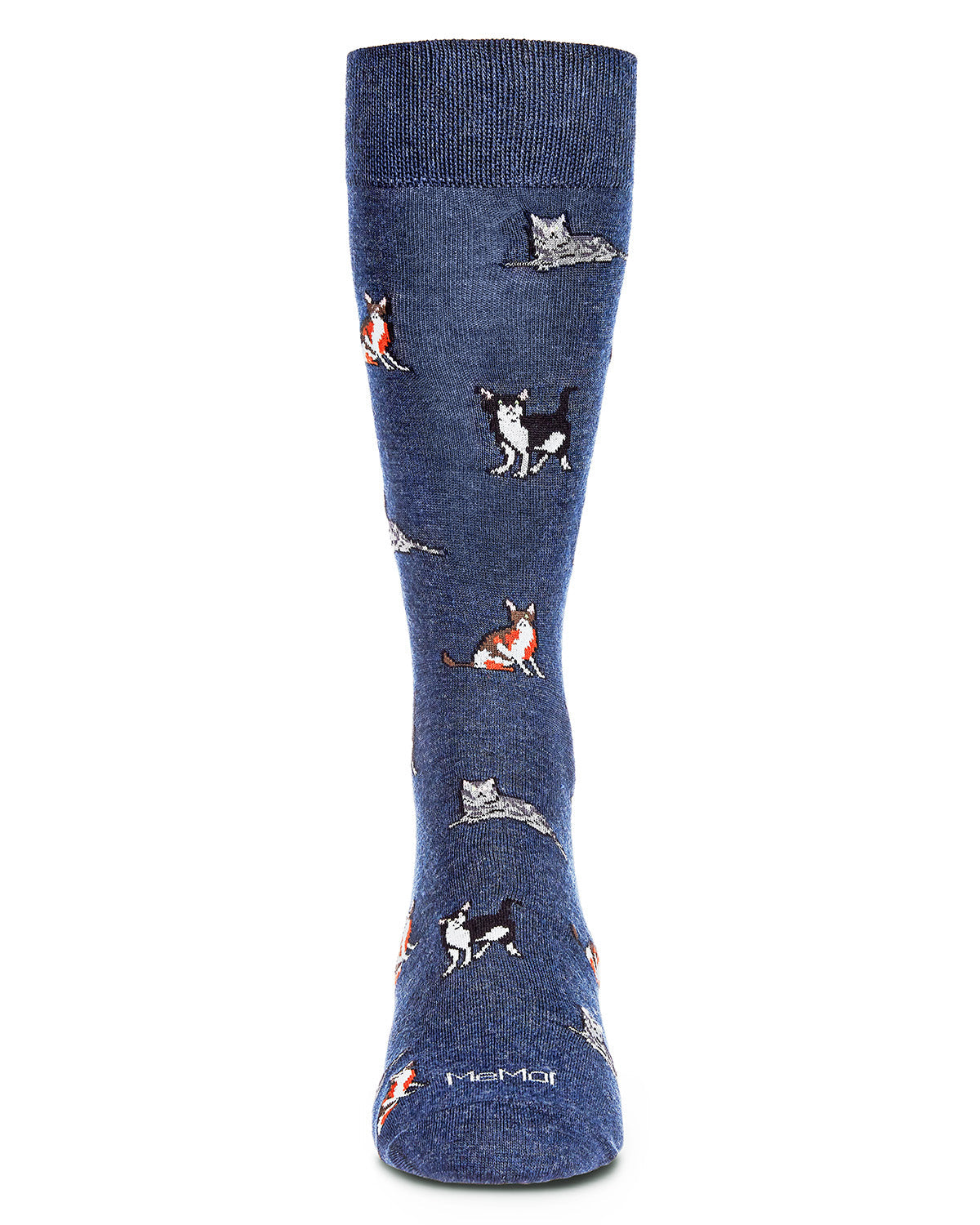 Men's Hip Cool Cats Bamboo Blend Novelty Crew Sock