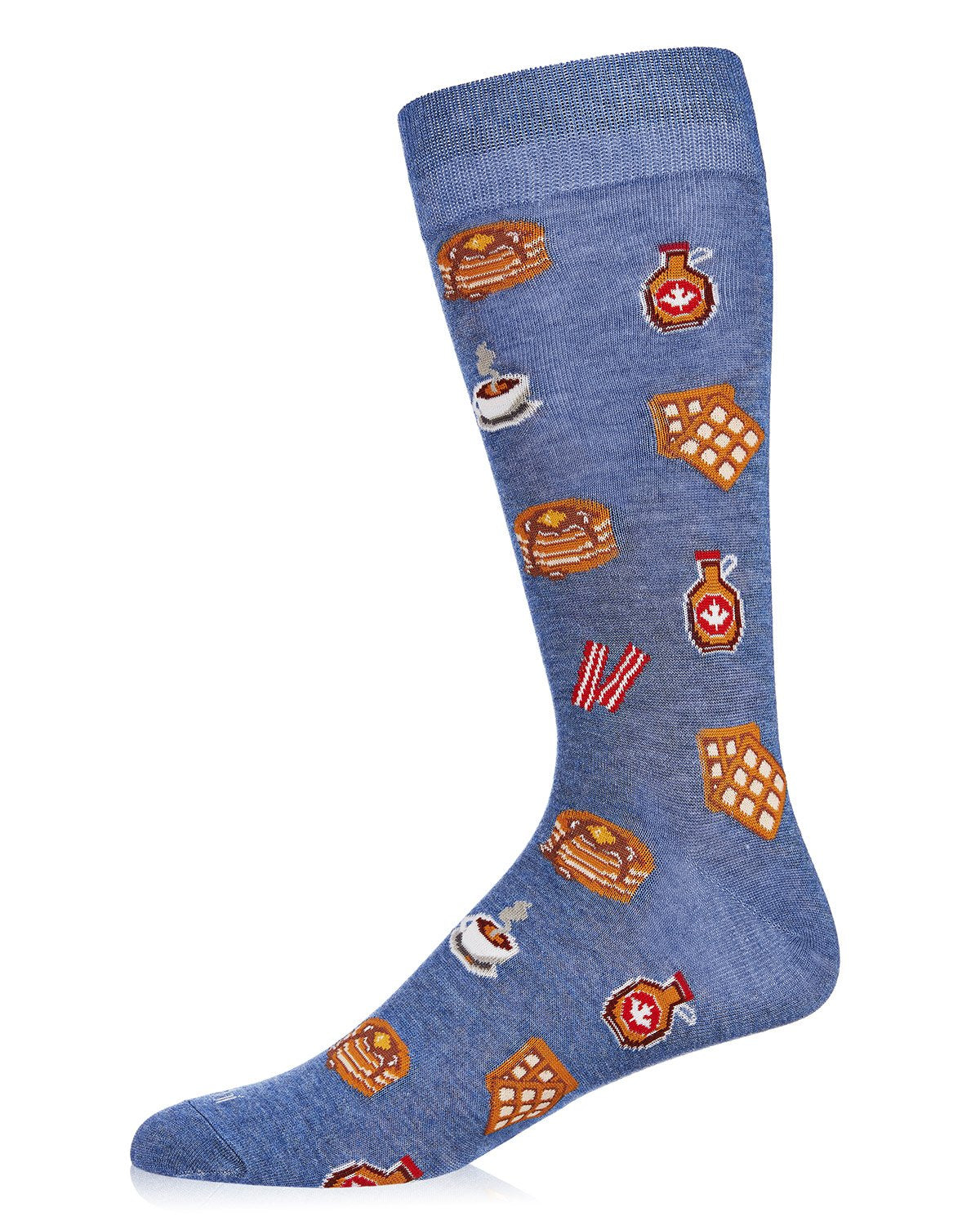Men's Breakfast of Champions Bamboo Blend Novelty Crew Sock