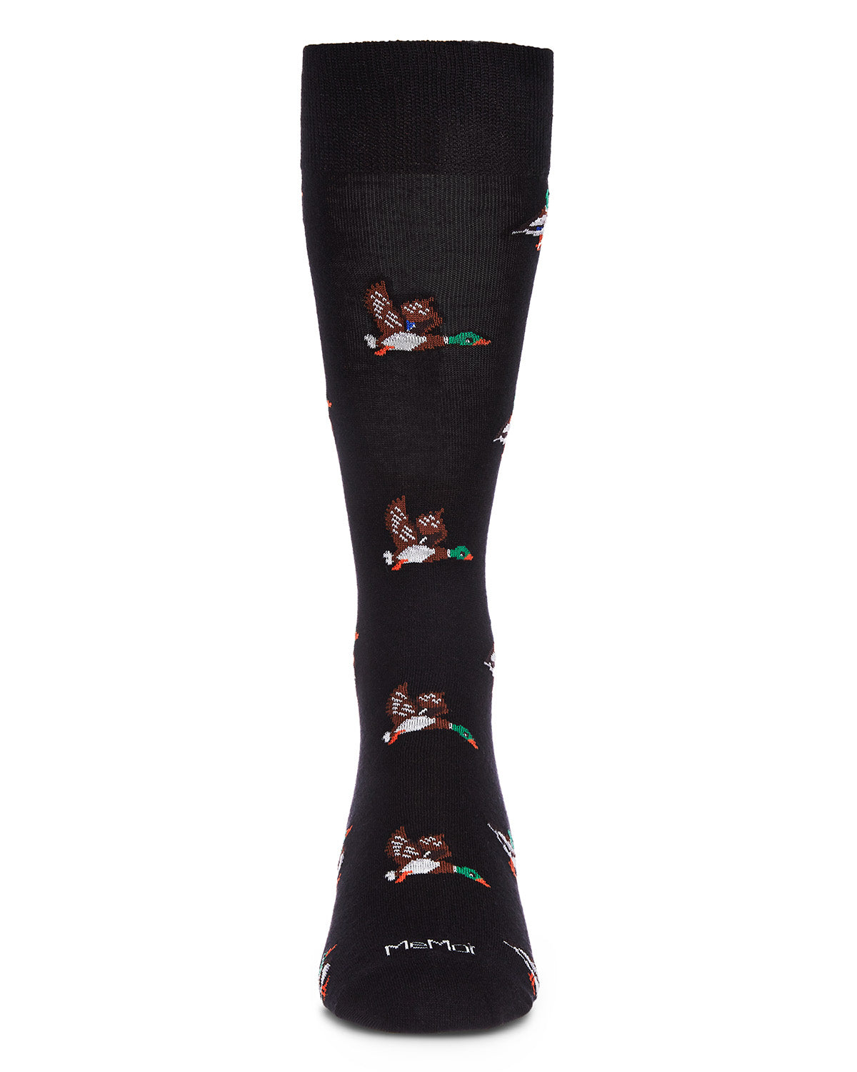 Men's "Mallard Most Fowl" Rayon from Bamboo Blend Novelty Crew Sock