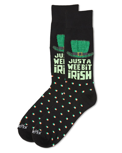 Men's Wee Bit Irish St. Patrick's Day Novelty Crew Sock
