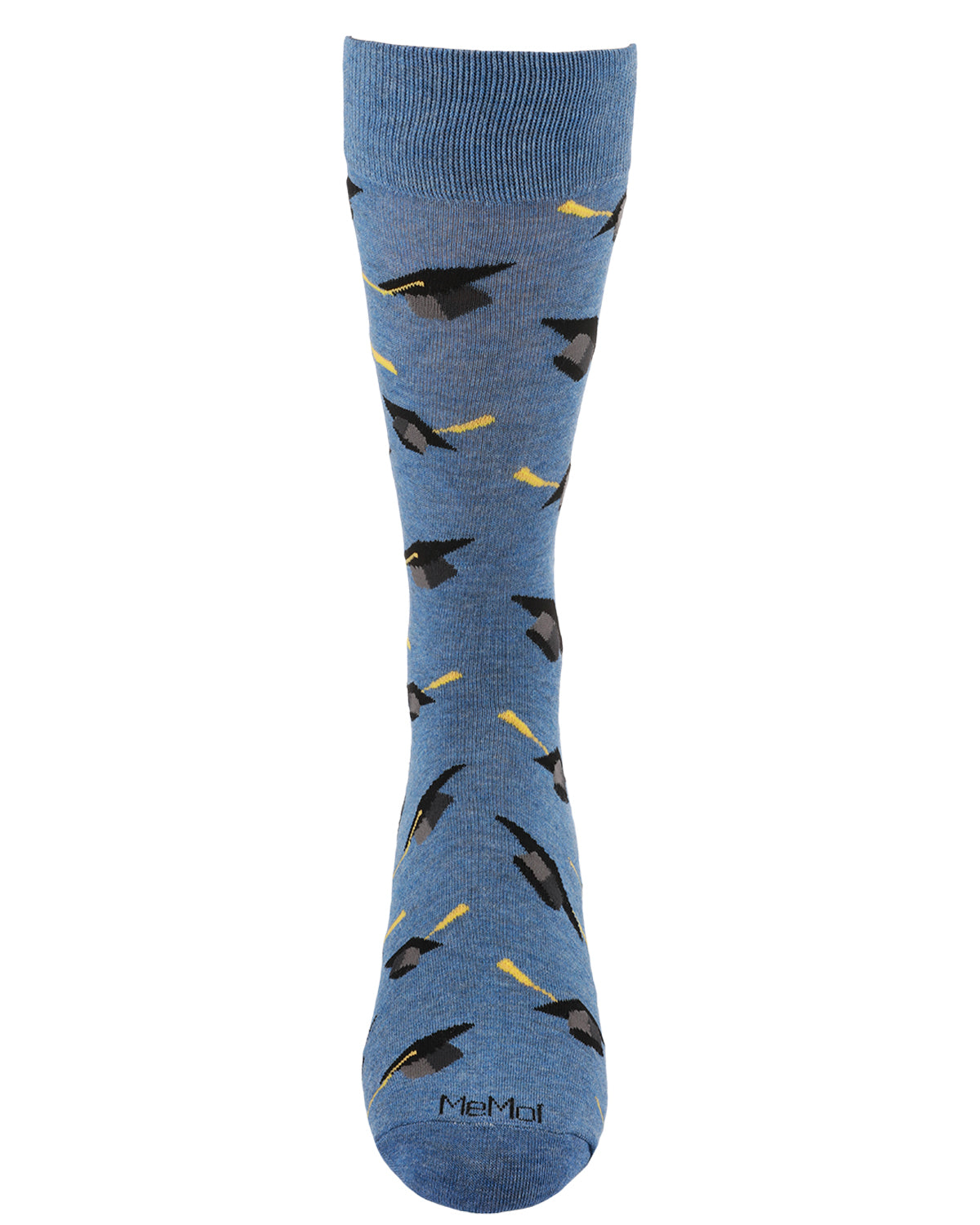 Men's Graduation Pattern Rayon from Bamboo Novelty Crew Sock