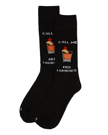 Men's "Call Me Old Fashioned" Rayon From Bamboo Novelty Crew Sock