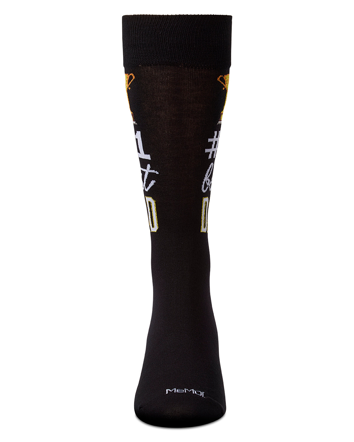 Men's #1 Dad Trophy Bamboo Blend Novelty Crew Sock