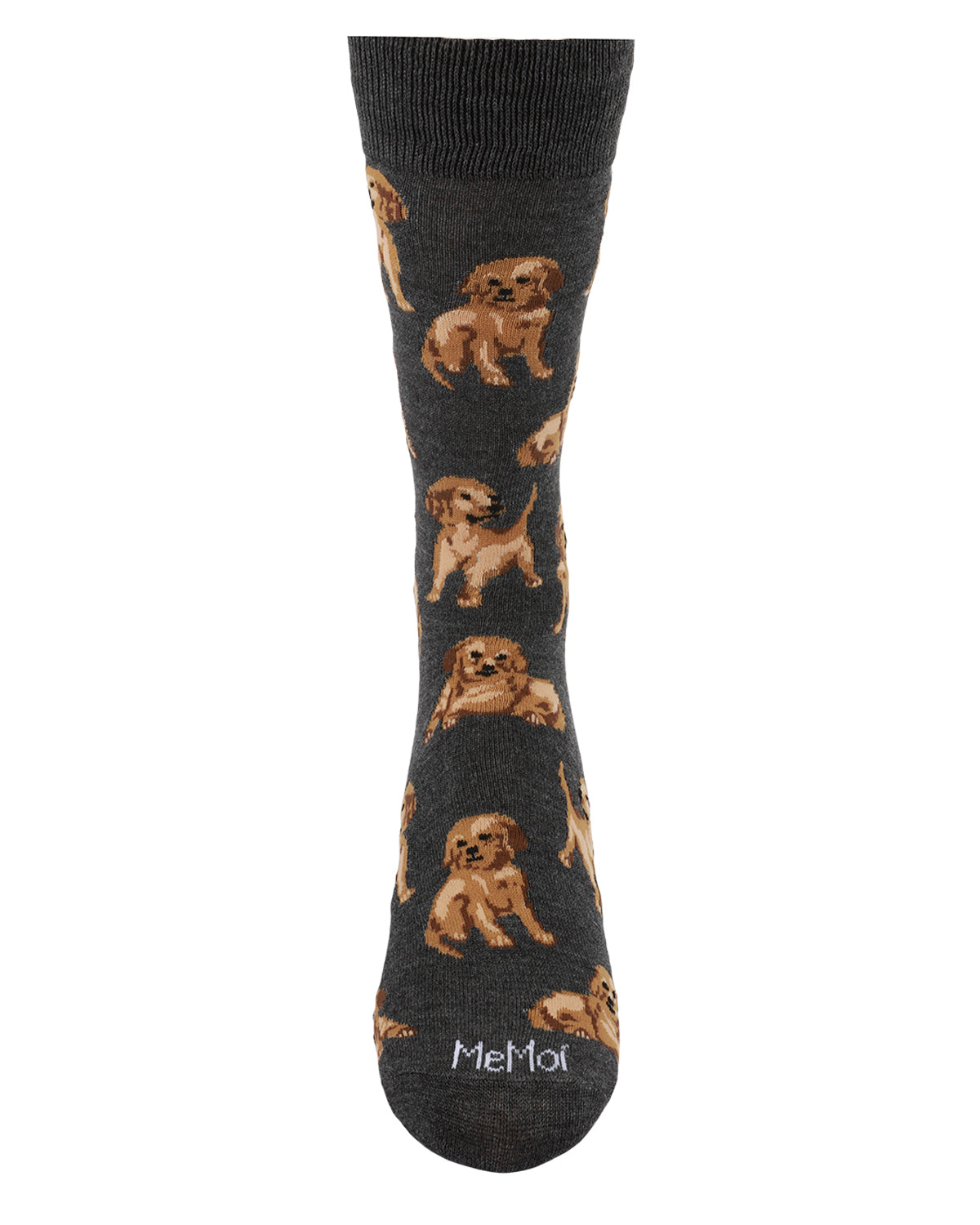 Men's Happy Puppies Bamboo Blend Novelty Crew Sock