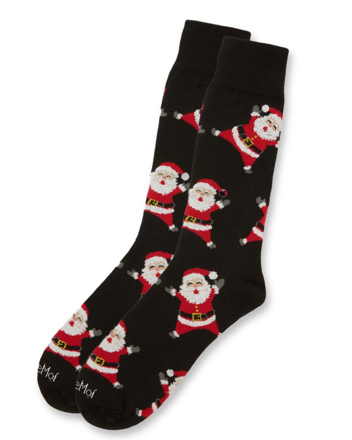 Men's All Over Santa Claus Holiday Novelty Crew Socks
