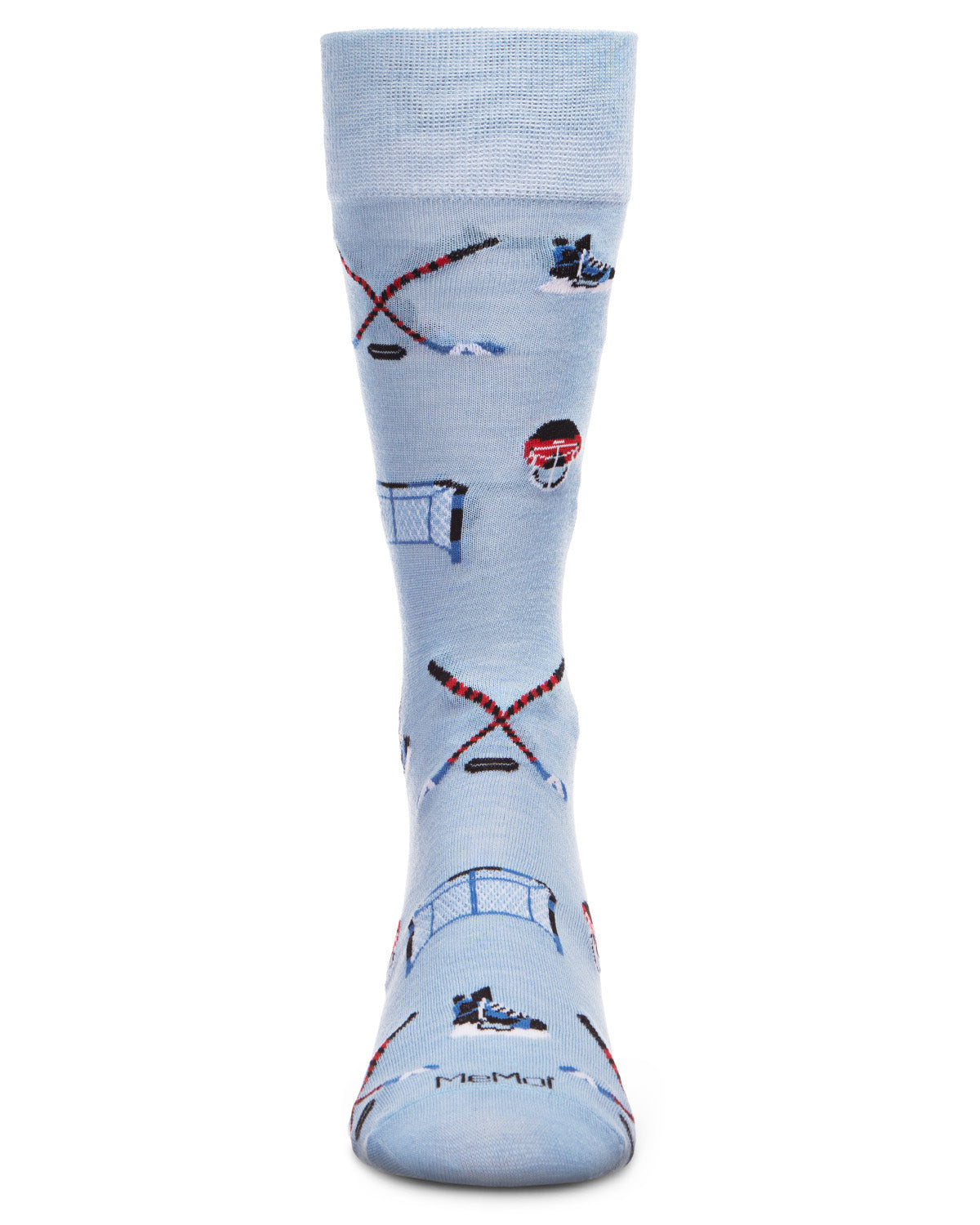 Men's "Hockey Lovers" Rayon from Bamboo Blend Novelty Crew Sock