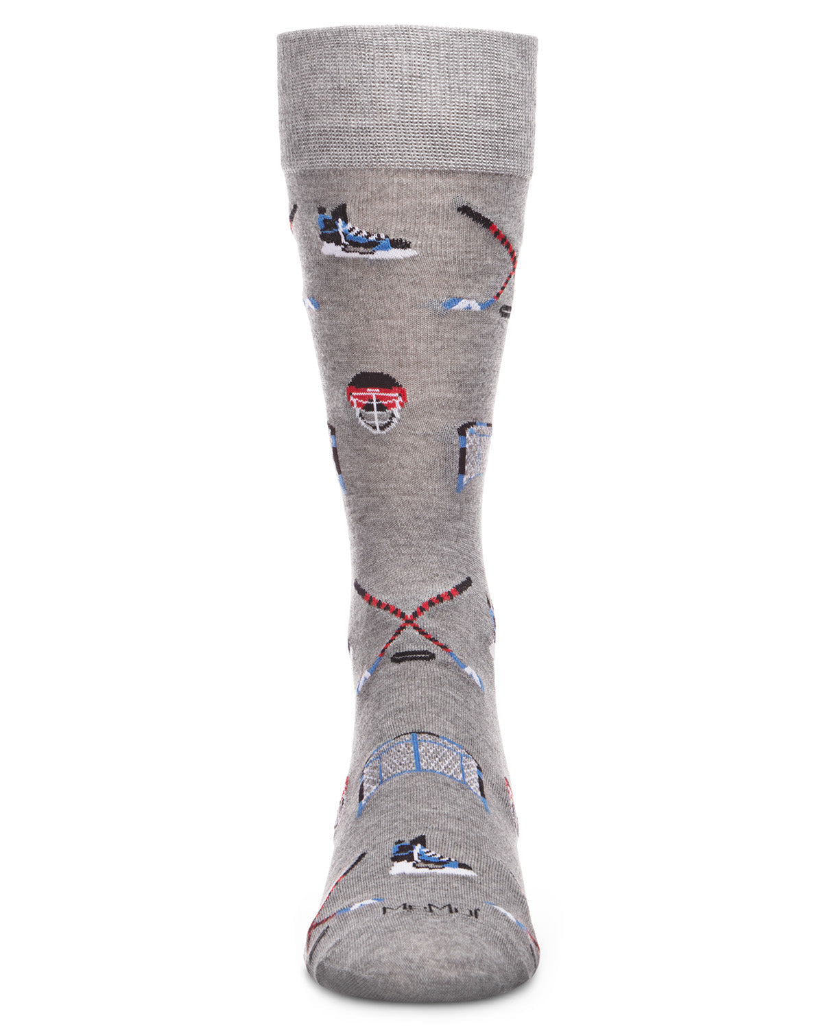 Men's "Hockey Lovers" Rayon from Bamboo Blend Novelty Crew Sock