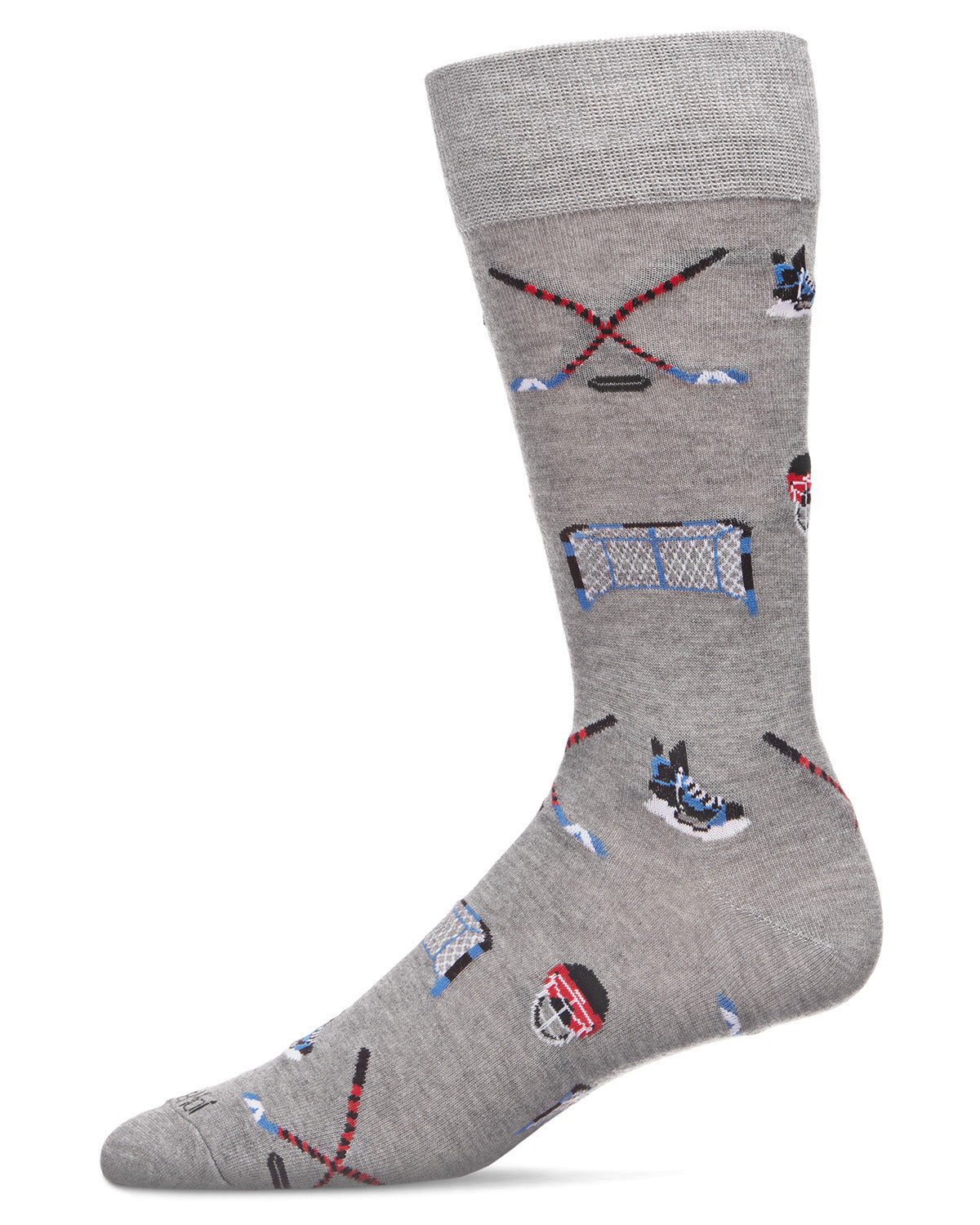 Men's "Hockey Lovers" Rayon from Bamboo Blend Novelty Crew Sock