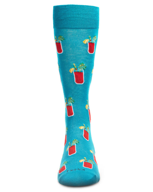 Men's Bloody Mary's Bamboo Blend Novelty Crew Sock