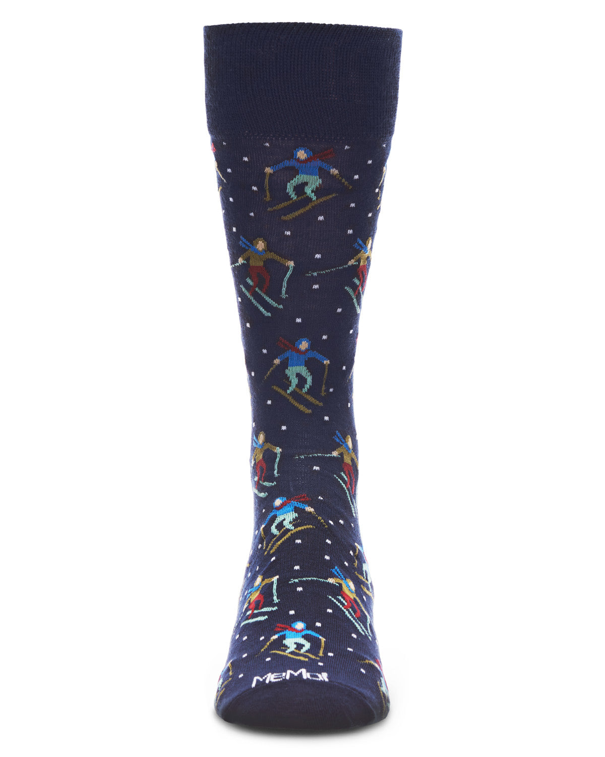 Men's "Skier's Paradise" Rayon from Bamboo Blend Novelty Crew Sock