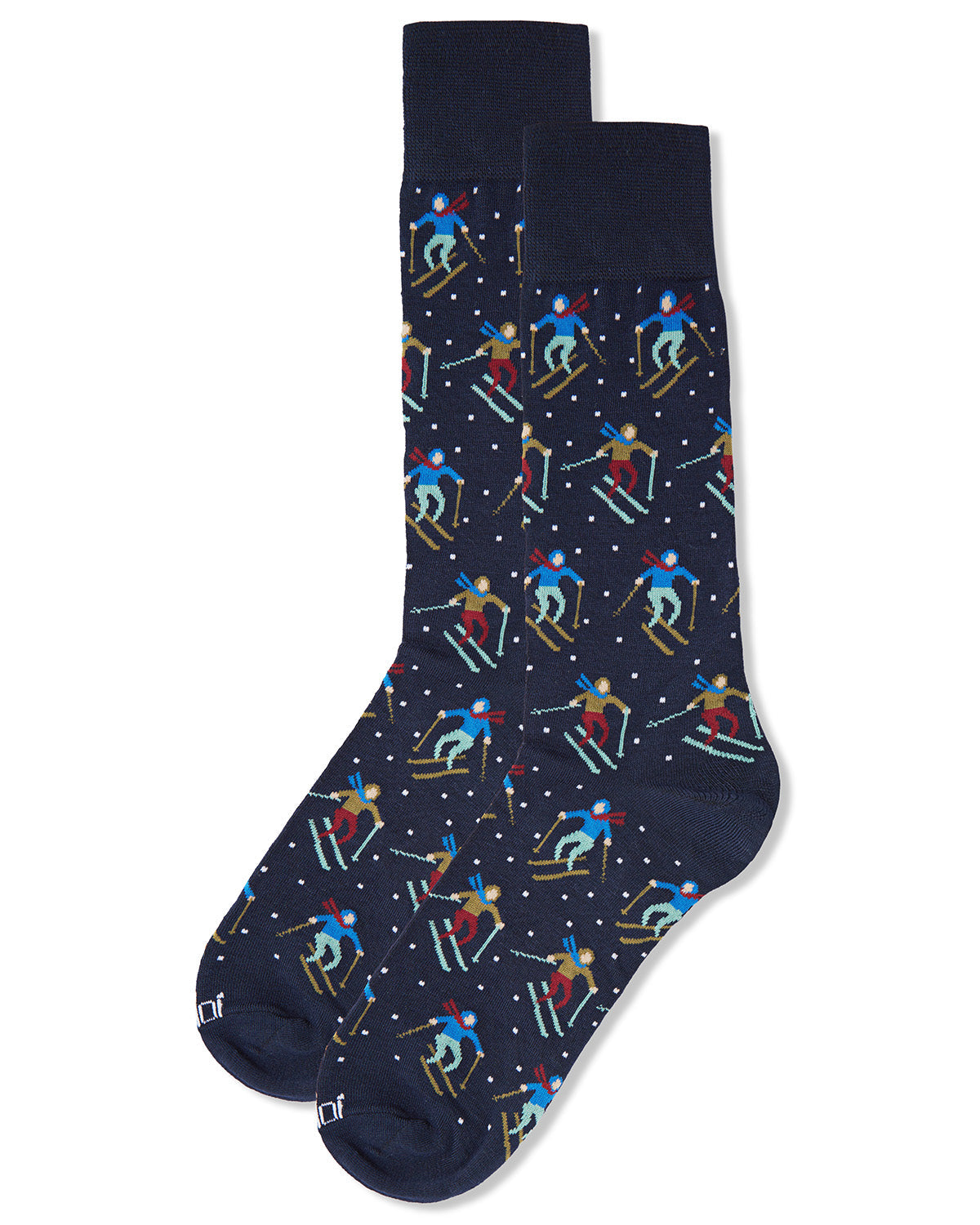 Men's "Skier's Paradise" Rayon from Bamboo Blend Novelty Crew Sock