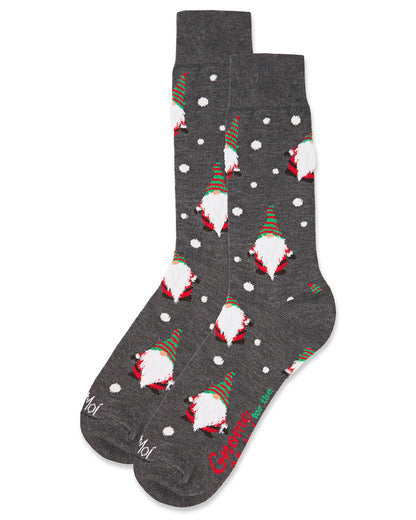 Men's "Gnome For The Holidays" Christmas Novelty Crew Sock