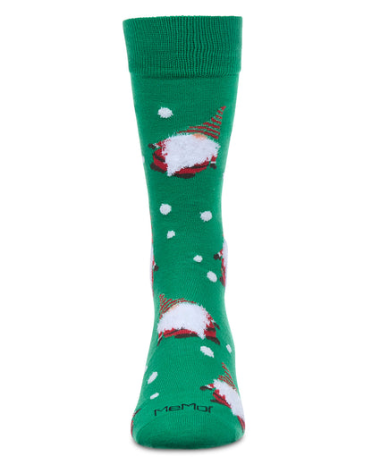 Men's "Gnome For The Holidays" Christmas Novelty Crew Sock