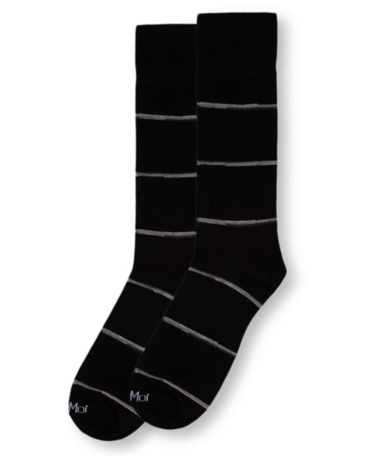 Men's Spacedye Stripe Bamboo Dress Crew Socks