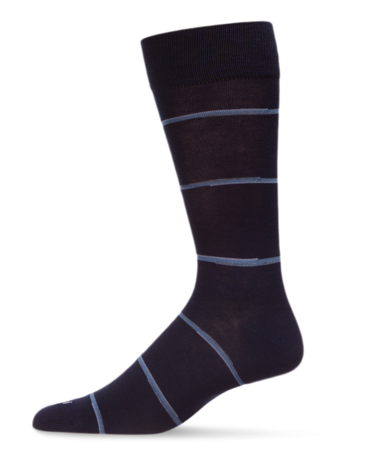 Men's Spacedye Stripe Bamboo Dress Crew Socks