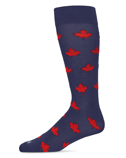 Men's Oh Canada Maple Leaf Bamboo Blend Crew Sock