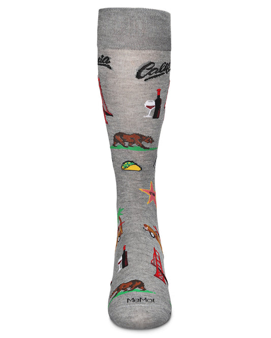 Men's California Cool Bamboo Blend Novelty Crew Sock
