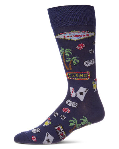 Men's Viva Las Vegas Rayon From Bamboo Crew Sock