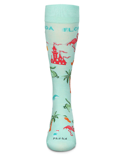 Men's Florida Sun Fun Bamboo Blend Novelty Crew Sock