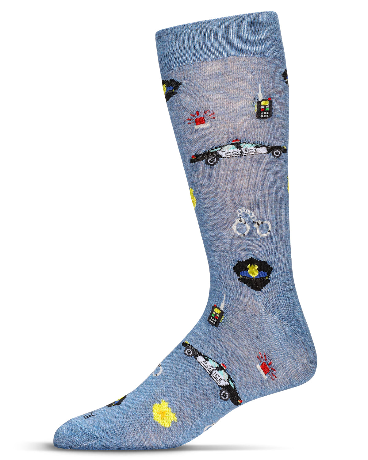 Men's Police Bamboo Crew Socks