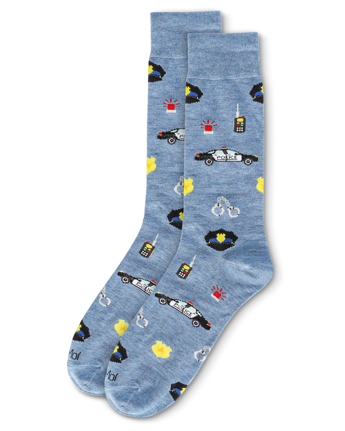 Men's Police Bamboo Crew Socks
