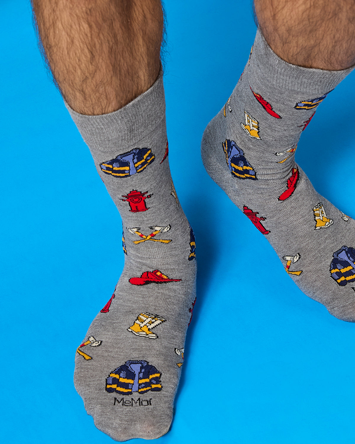 Men's Firefighter Bamboo Crew Socks
