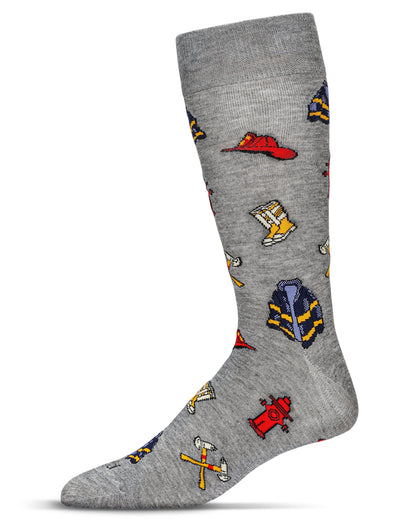 Men's Firefighter Bamboo Crew Socks
