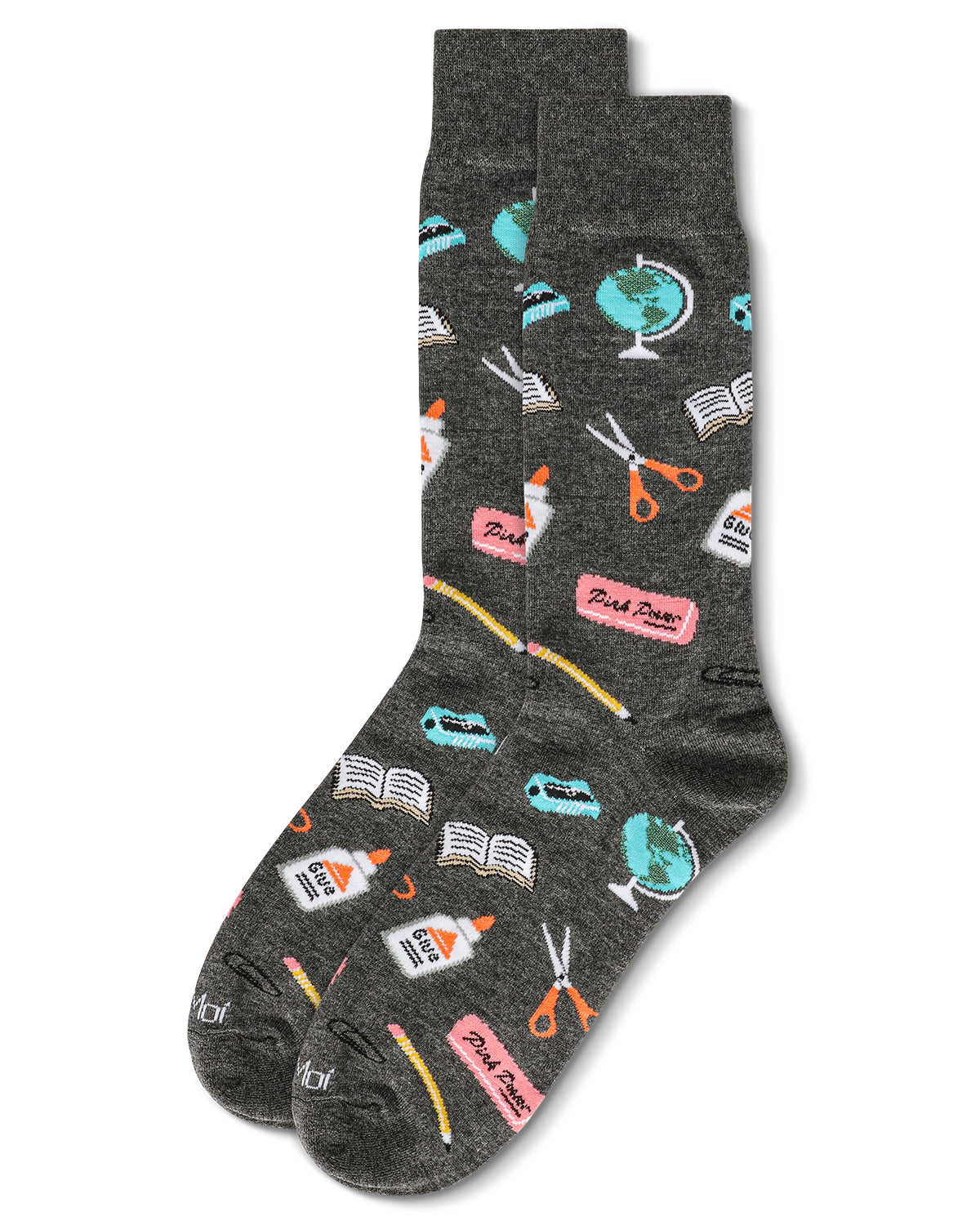 Men's School Supplies Bamboo Crew Socks