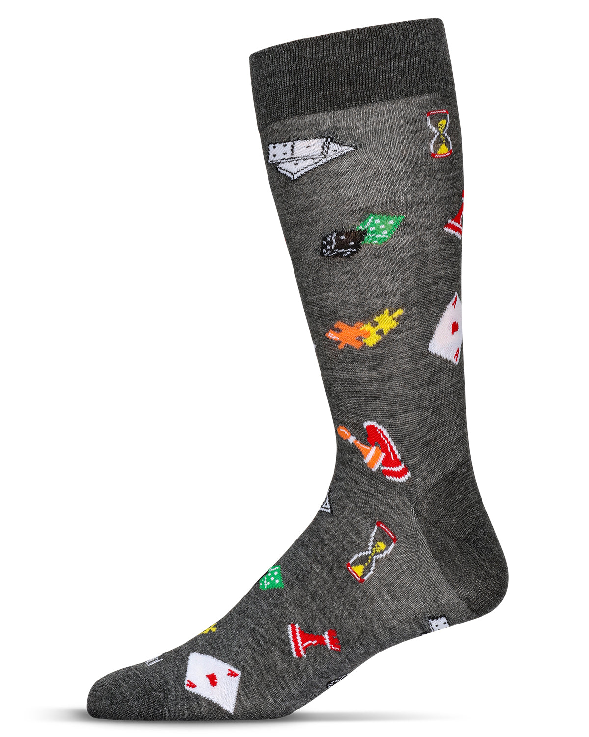Men's Embroidered Games Bamboo Crew Socks