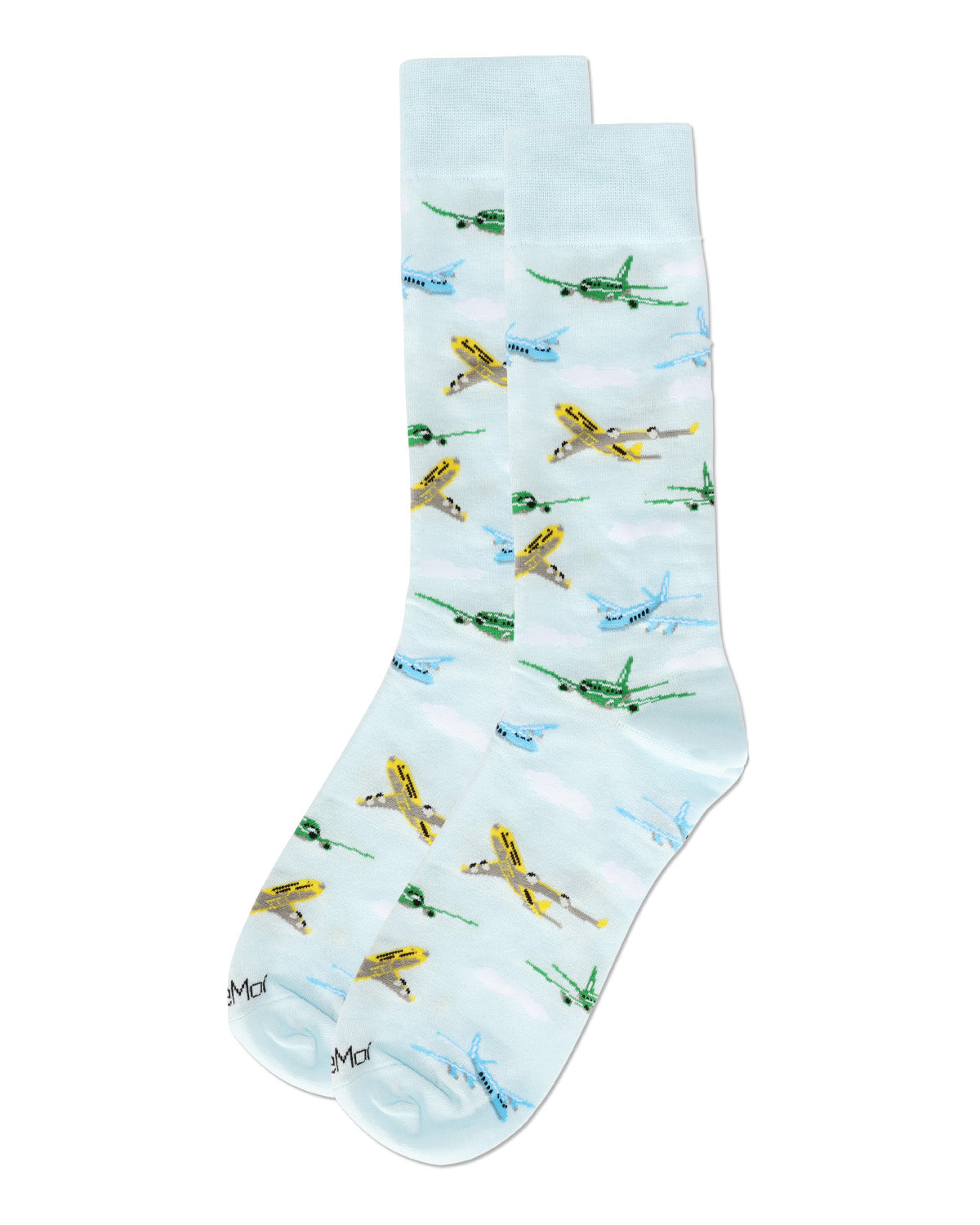 Men's Airplanes Bamboo Crew Socks