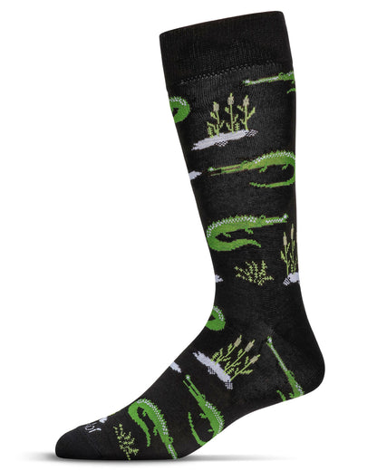Men's Alligators Bamboo Crew Socks
