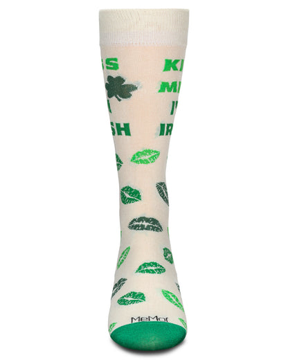 Men's Kiss Me I'm Irish Bamboo Crew Socks