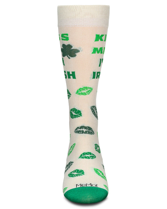Men's Kiss Me I'm Irish Bamboo Crew Socks