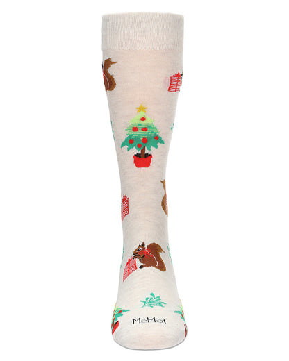 Men's Squirrels Holiday Crew Socks