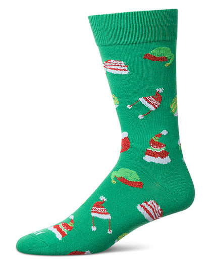 Men's Santa Hats Christmas Crew Socks