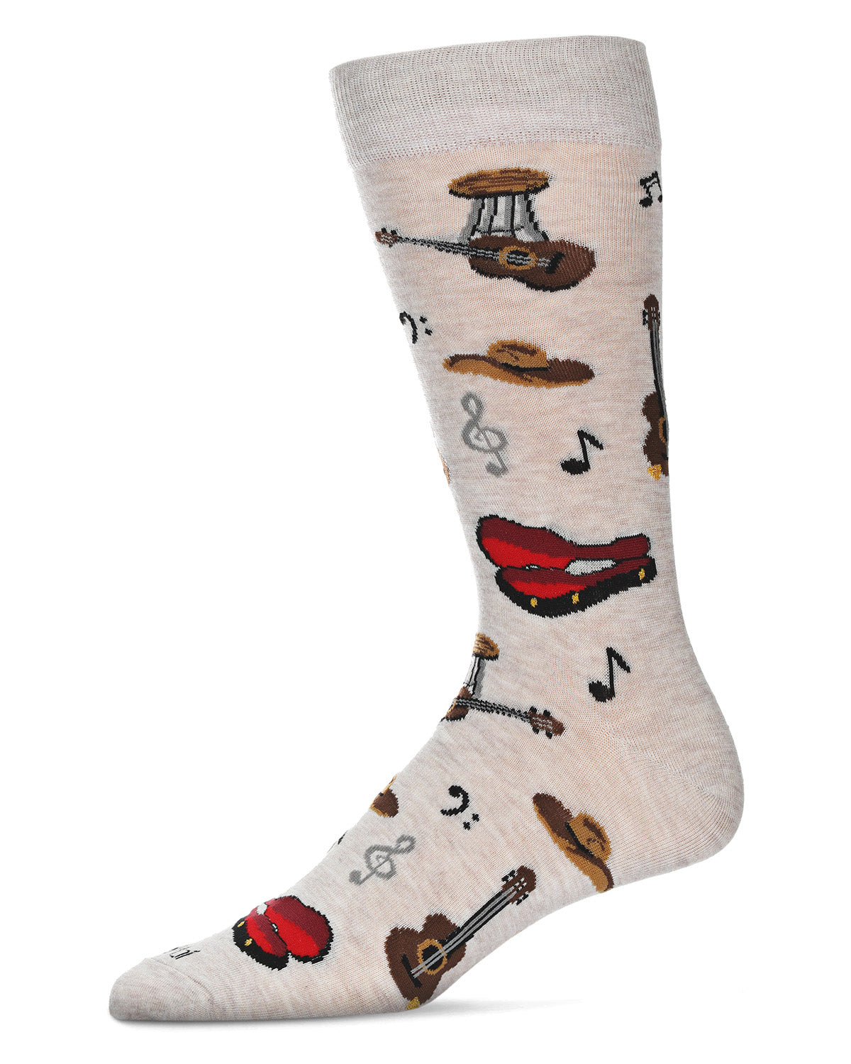 Men's Guitars Bamboo Crew Socks