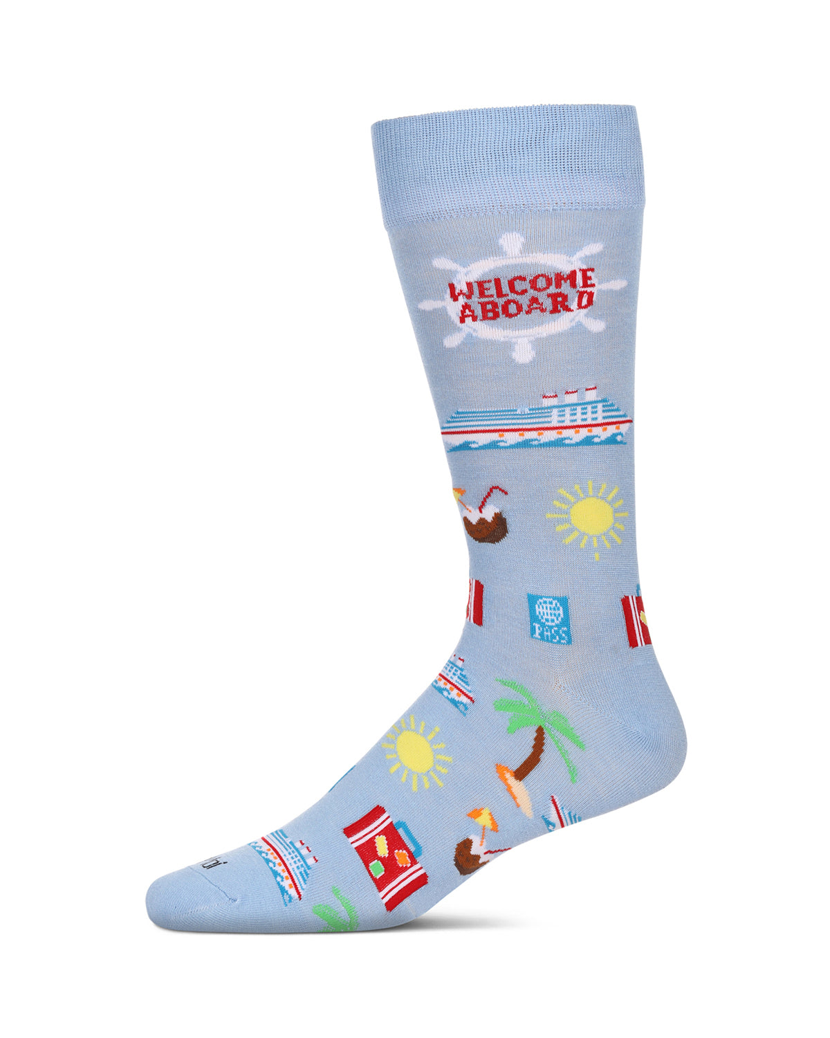 Men's Cruise Ship Bamboo Crew Socks