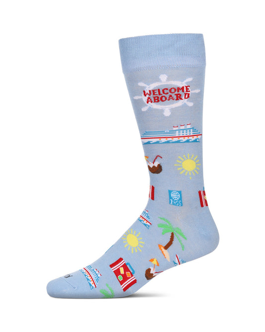 Men's Cruise Ship Bamboo Crew Socks