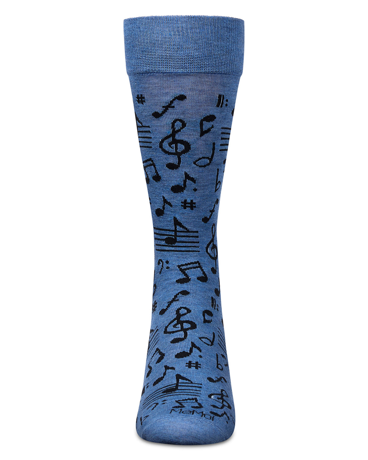 Men's Musical Notes Bamboo Crew Socks