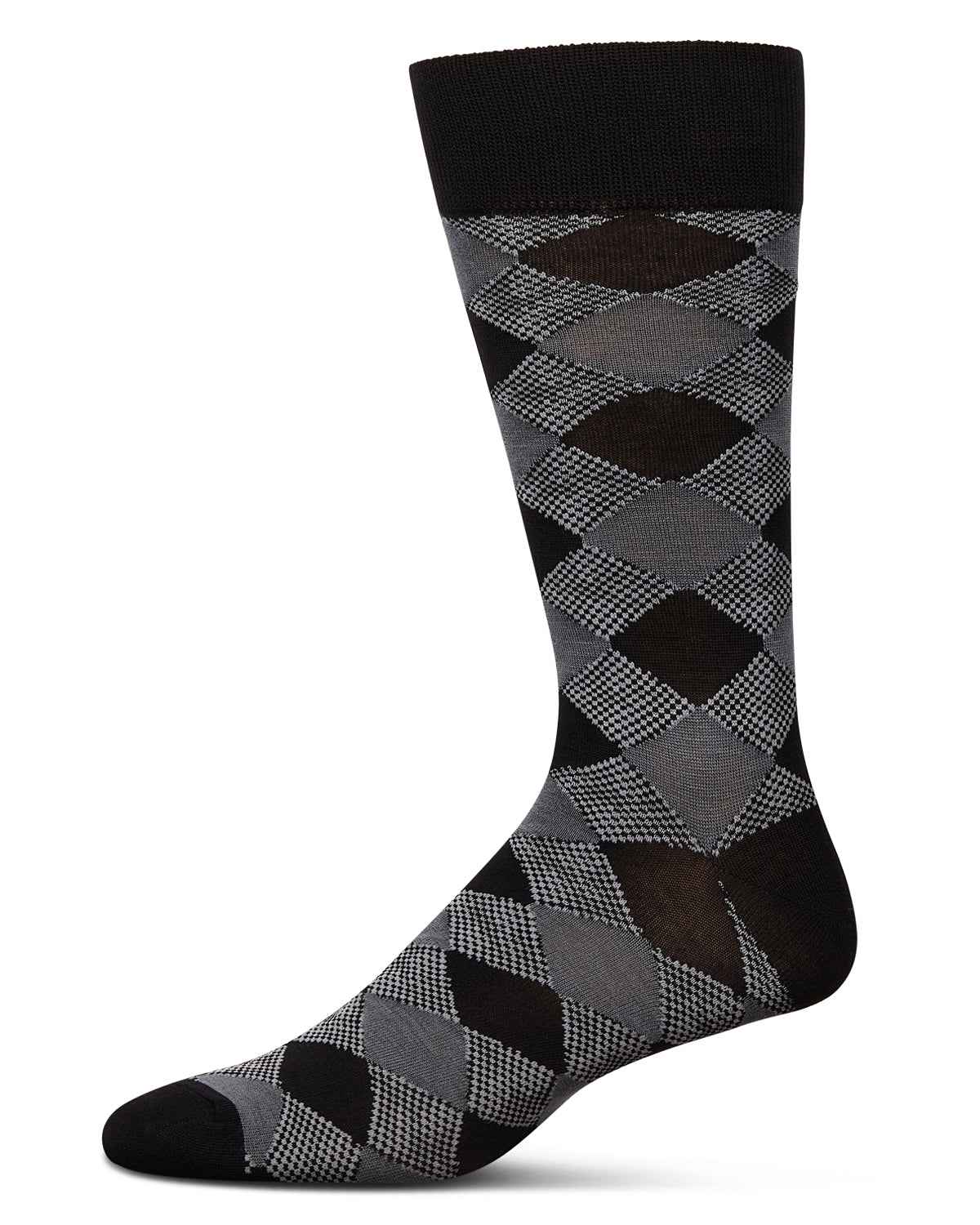 Men's Argyle Bamboo Dress Crew Socks
