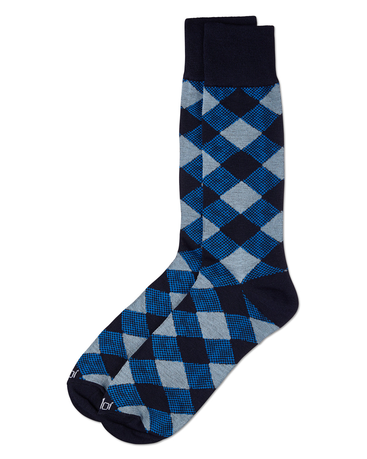 Men's Argyle Bamboo Dress Crew Socks