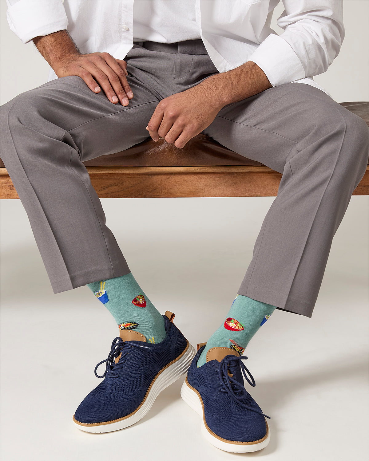Men's Ramen Rayon From Bamboo Crew Socks