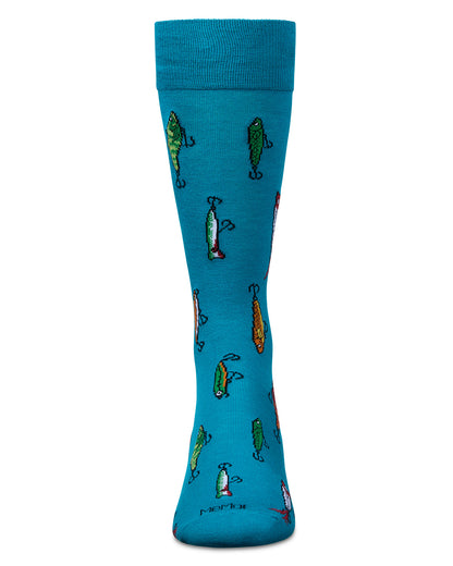 Men's Gone Fishin' Rayon From Bamboo Crew Socks