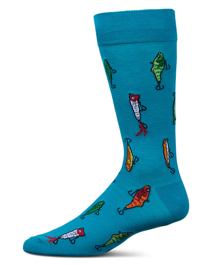 Men's Gone Fishin' Rayon From Bamboo Crew Socks