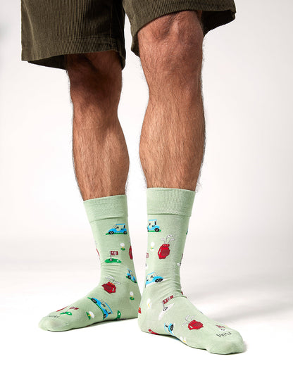 Men's Tee Time Rayon From Bamboo Crew Socks