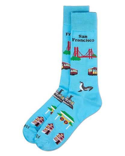 Men's San Francisco Rayon From Bamboo Crew Socks