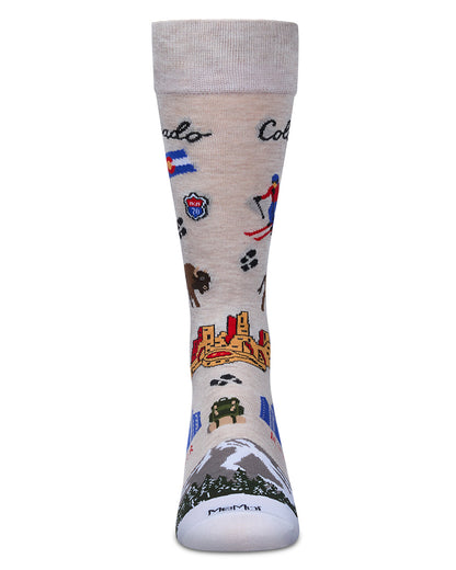 Men's Colorado Rayon From Bamboo Crew Socks