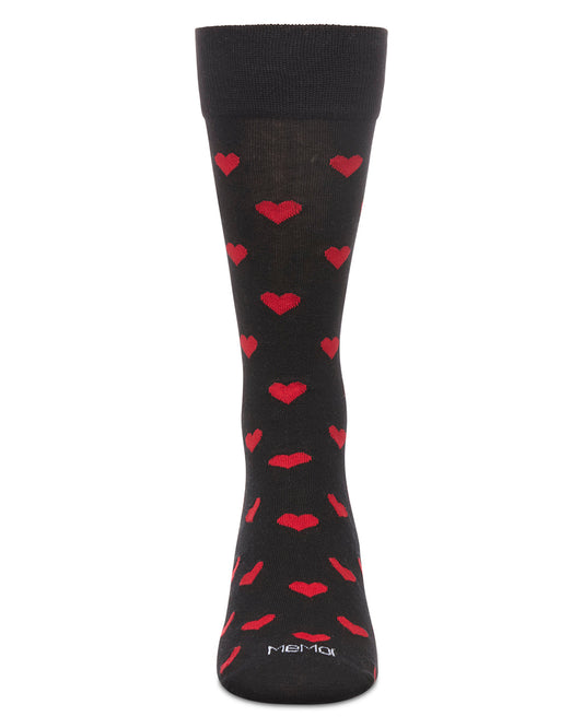 Men's Hearts Rayon From Bamboo Crew Socks