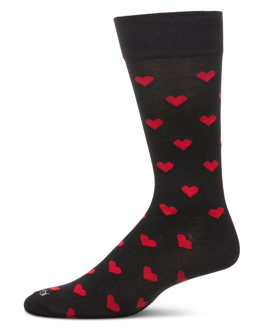 Men's Hearts Rayon From Bamboo Crew Socks