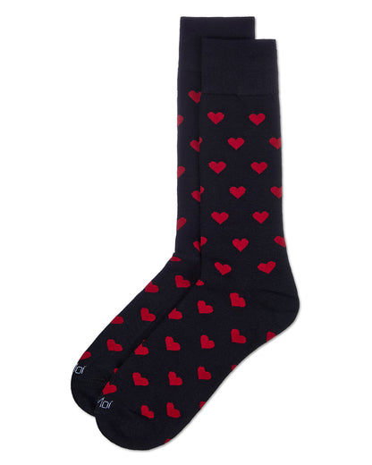 Men's Hearts Rayon From Bamboo Crew Socks